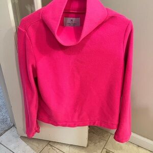 Dudley Stephen’s Park Slope turtleneck- neon pink